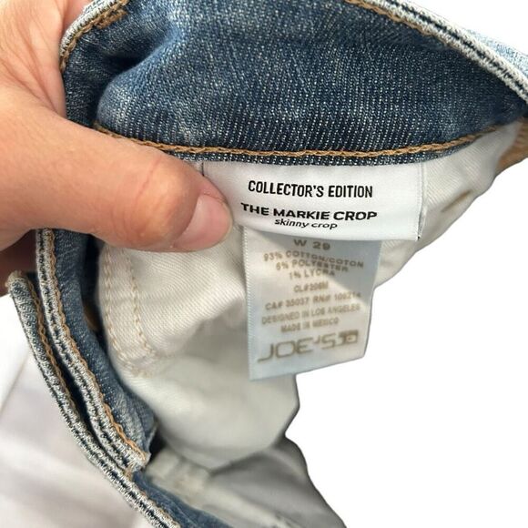 Joe's The Markie Crop Collector's Edition Women's Size 29 Distressed Light Wash - Picture 10 of 16